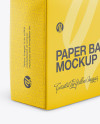 Paper Bag Mockup - Half Side View