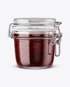 Glass Jam Jar With Clamp Lid Mockup