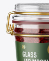 Glass Jam Jar With Clamp Lid Mockup