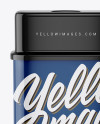 Glossy Tin Can Mockup