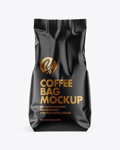 Matte Coffee Bag Mockup