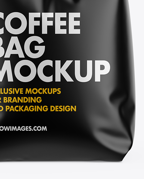 Matte Coffee Bag Mockup