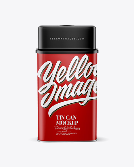 Matte Tin Can Mockup