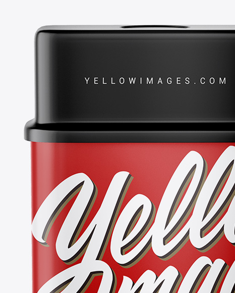 Matte Tin Can Mockup