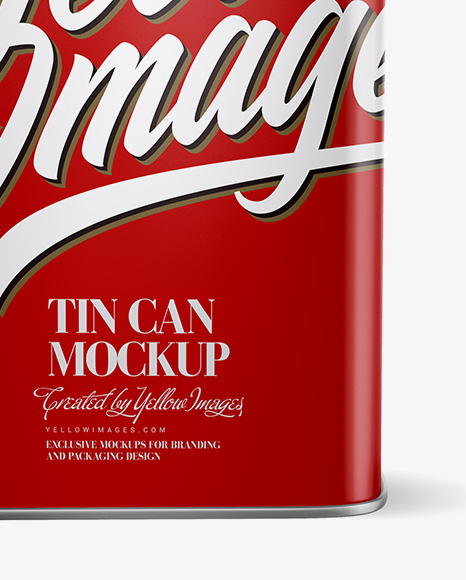 Matte Tin Can Mockup