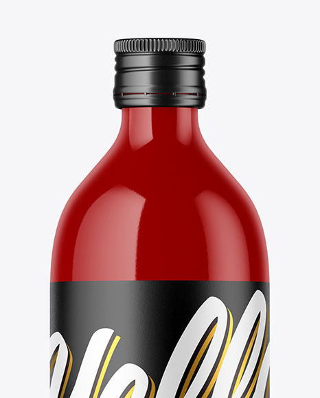 Glossy Bottle Mockup