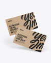 Kraft Business Cards Mockup