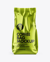 Metallic Coffee Bag Mockup