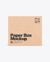 Kraft Box Mockup Kraft Box Mockup