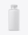 Glossy Plastic Bottle Mockup - High-Angle Shot