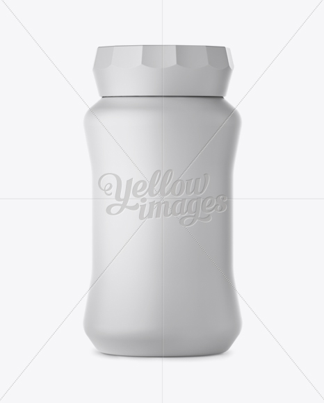 Instant Coffee Jar With Matt Finish Mockup