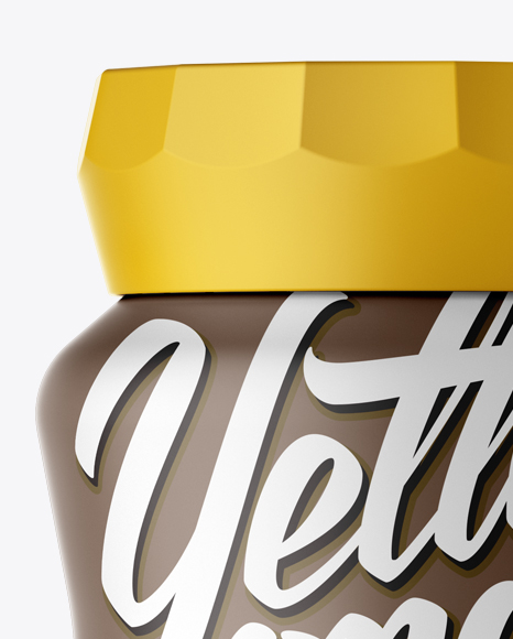 Instant Coffee Jar With Matt Finish Mockup