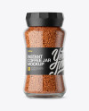 Clear Glass Jar With Instant Coffee Mockup