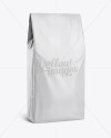 Glossy Paper Bag Mockup - Halfside View