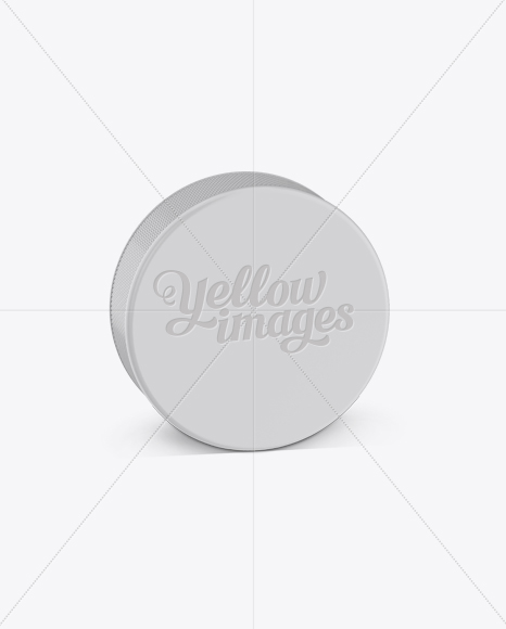 Hockey Puck Mockup - Front View