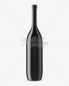 Long Neck Dark Glass Bottle Mockup