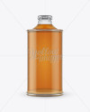 Clear Glass Beer Bottle Mockup