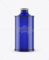 Blue Glass Bottle Mockup