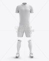 Men’s Full Soccer Kit with Mandarin Collar Shirt Mockup (Front View)