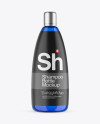 Blue Glass Shampoo Bottle Mockup