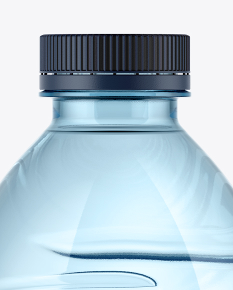 750ml Blue Water Bottle Mockup