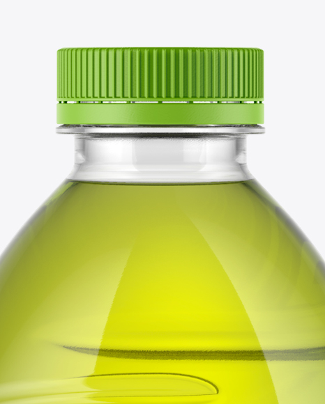 750ml Iced Green Tea Bottle Mockup