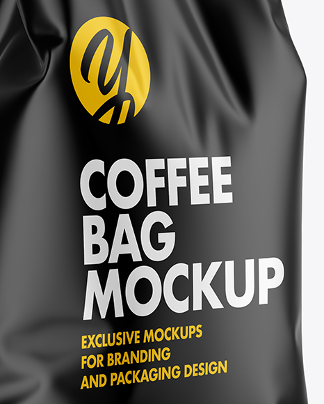 Matte Coffee Bag Mockup