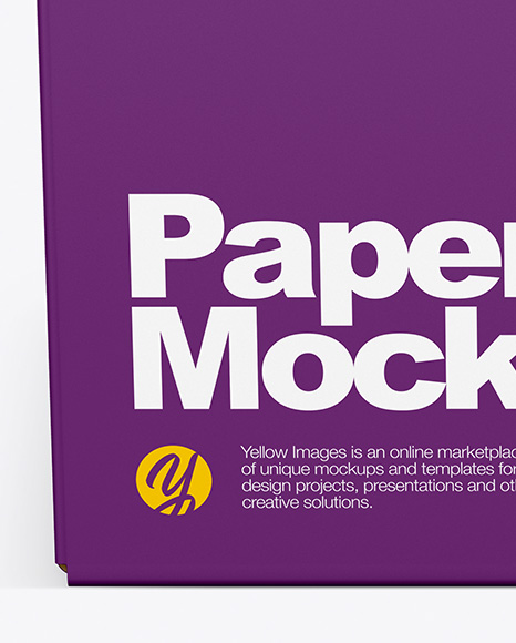 Paper Box Mockup