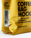 Matte Metallic Coffee Bag Mockup