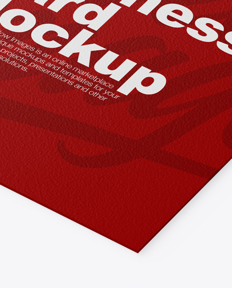 Paper Business Card Mockup