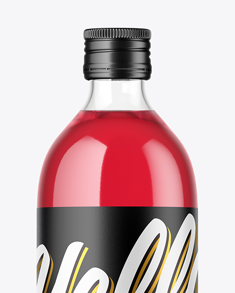 Clear Bottle Mockup