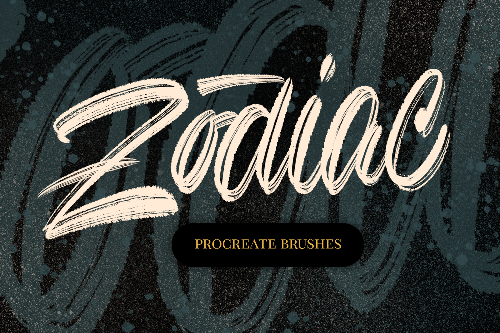 Zodiac Lettering Brushes for Procreate