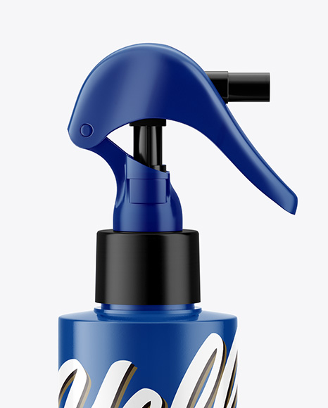 Glossy Spray Bottle Mockup