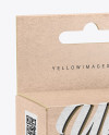 Kraft Paper Box w/ Hang Tab Mockup