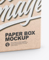 Kraft Paper Box w/ Hang Tab Mockup