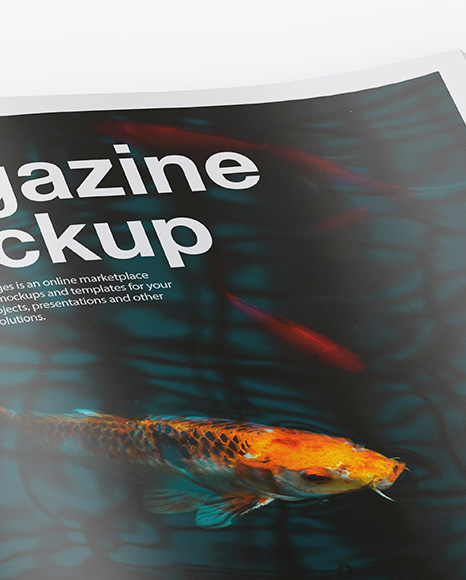 Glossy A4 Magazine Mockup