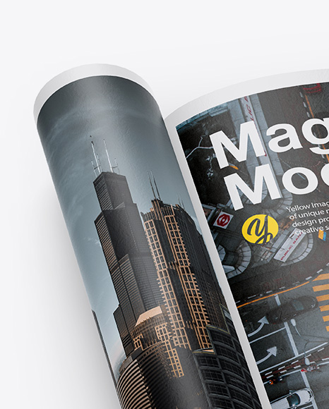 Textured A4 Magazine Mockup