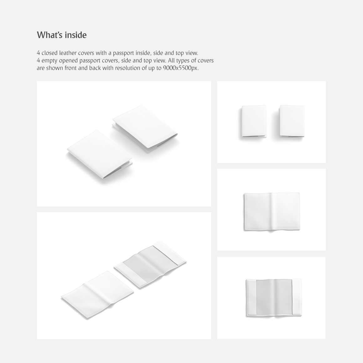 Leather Passport Cover Mockup Leather Passport Cover Mockup