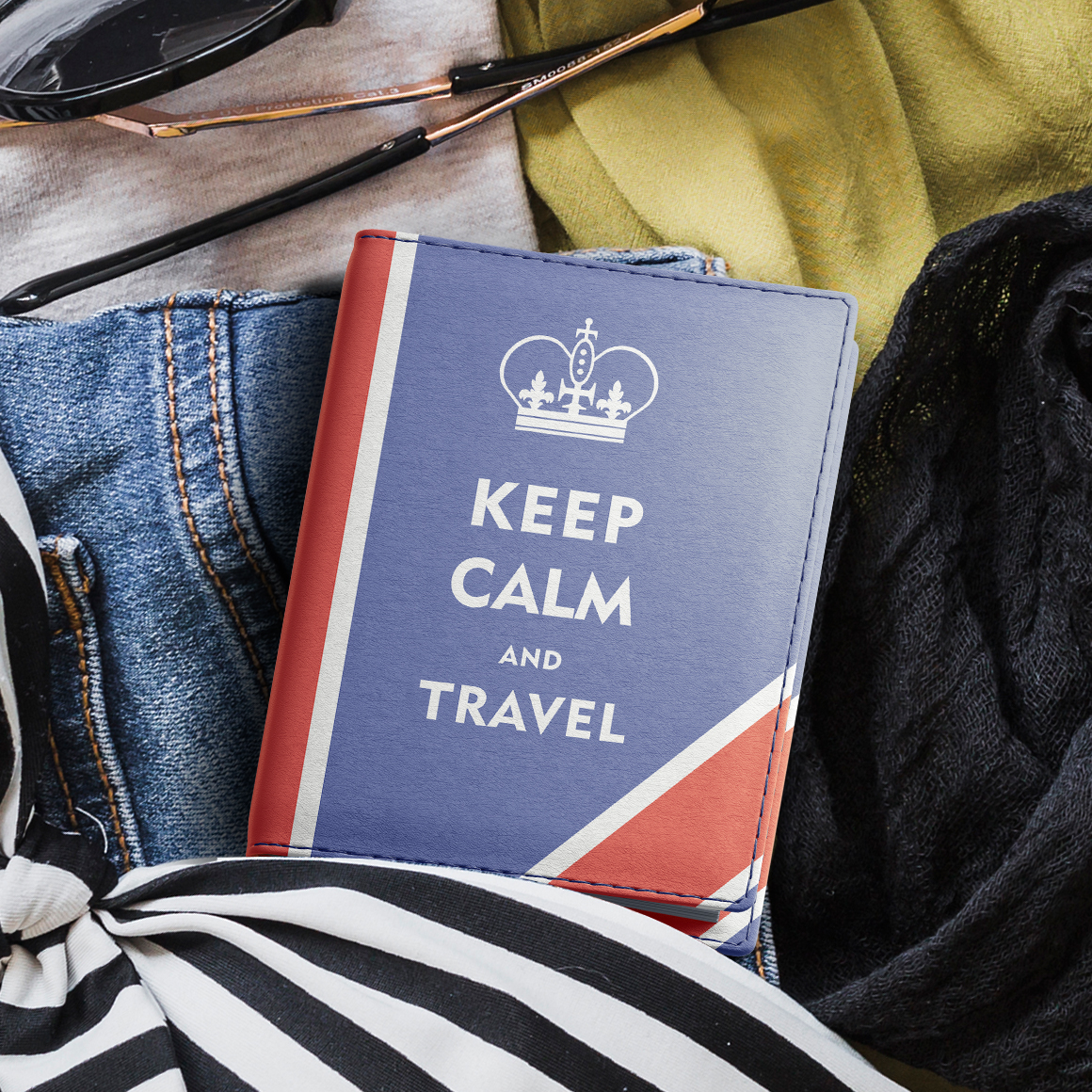 Leather Passport Cover Mockup Leather Passport Cover Mockup