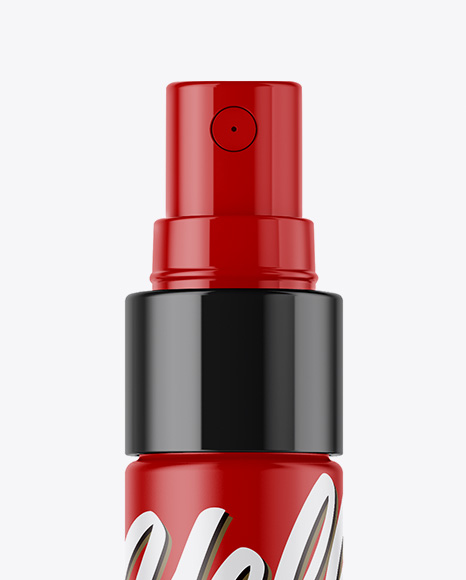 Matte Spray Bottle Mockup