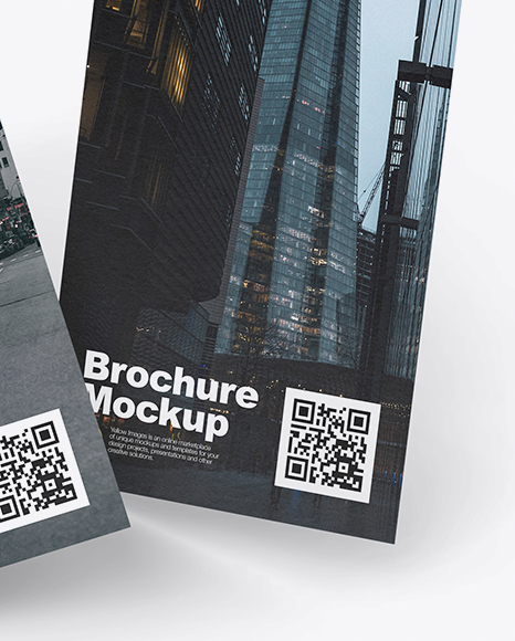 Two Textured Brochures Mockup