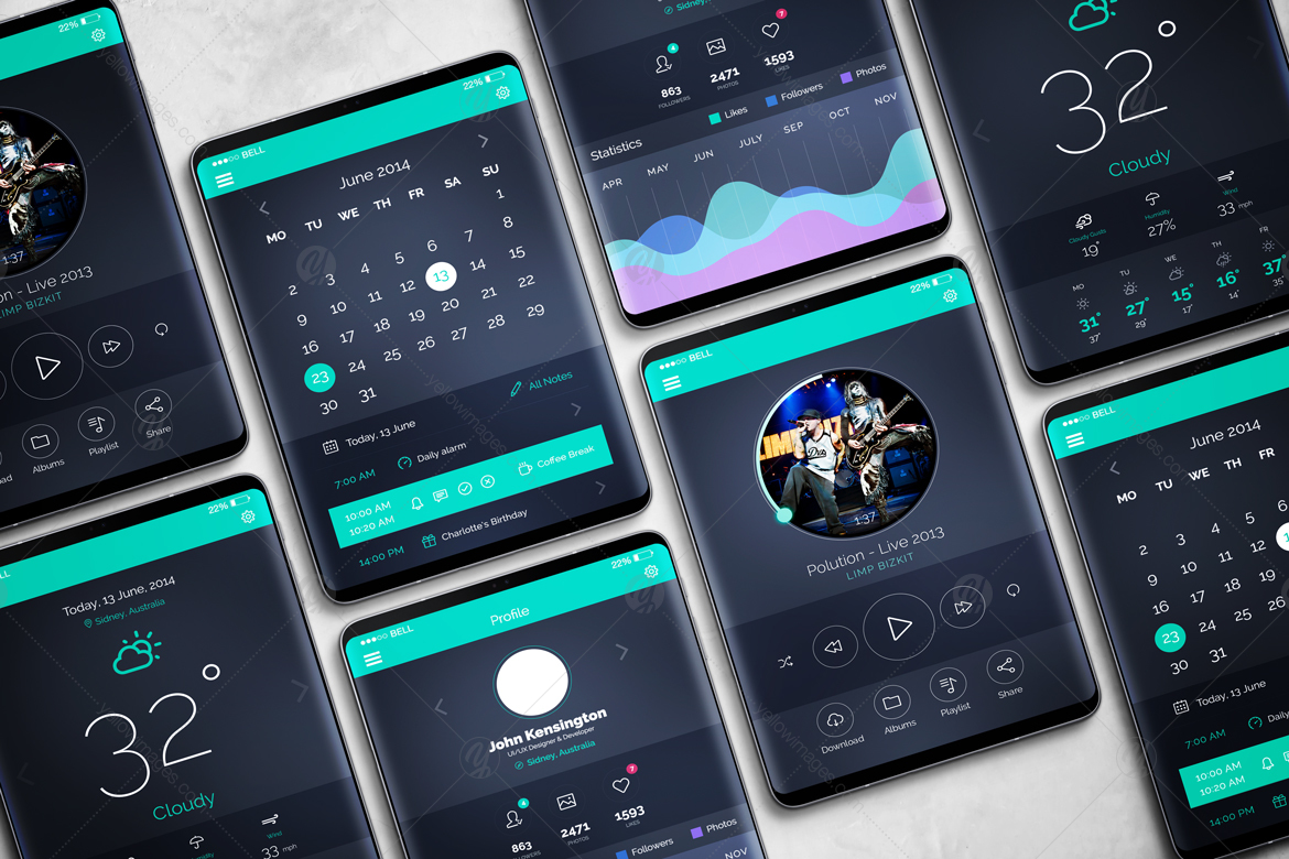 S9 Tablet Mockup S9 Tablet Mockup