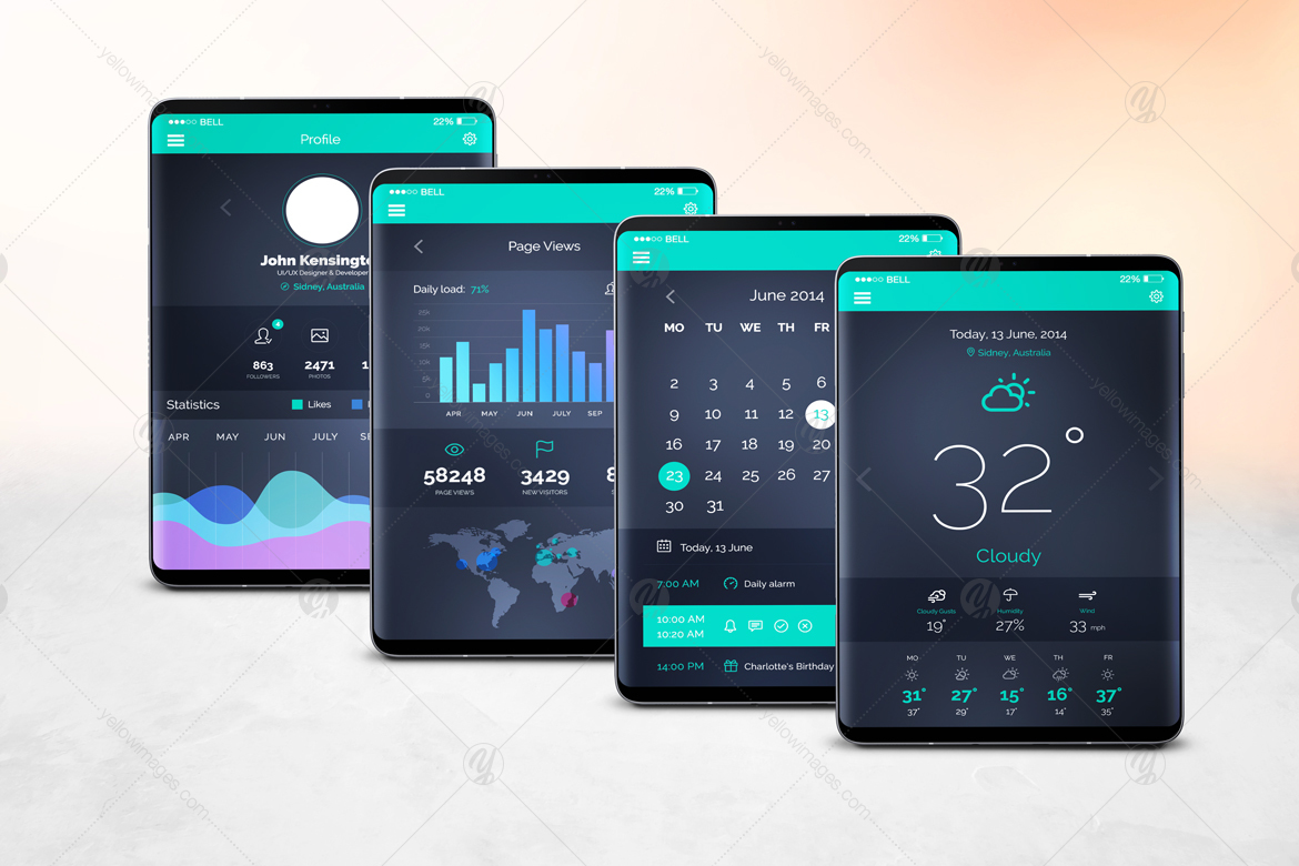 S9 Tablet Mockup S9 Tablet Mockup