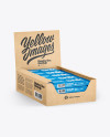 Kraft Display Box with Snacks Mockup