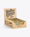 Kraft Display Box with Snacks Mockup