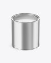 Opened Metallic Paint Bucket Mockup