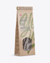 Kraft Paper Bag With Window Mockup - Half Side View