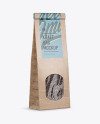 Kraft Paper Bag With Window Mockup - Half Side View