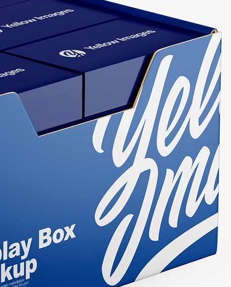 Display Box w/ Small Boxes Mockup