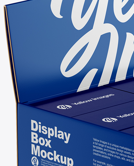 Display Box w/ Small Boxes Mockup